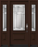 "Oak Hill" Design Entry Systems-Two Sidelites-1