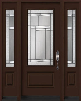 "Oak Hill" Design Entry Systems-Two Sidelites