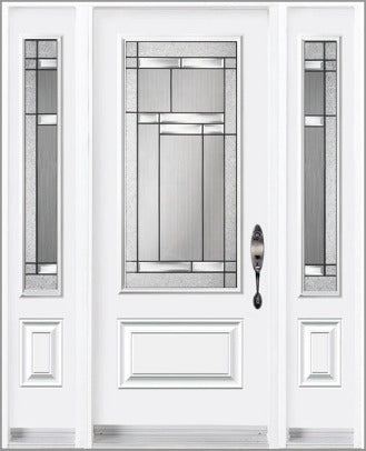 "Oak Hill" Design Entry Systems-Two Sidelites