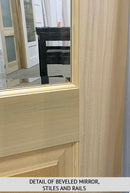 Unique 2-Panel Arch Top Mirrored Door 30" x 96"-3