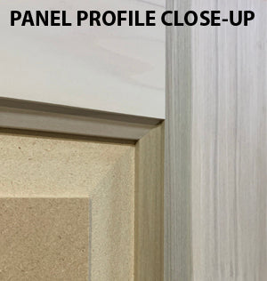 Raised 2 Panel Doors Paint Grade Poplar 1 3/4" Thick