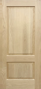Raised Panel Door 2-Panel Design 36" x 80" x 1 3/4" Red Oak