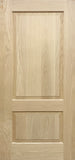 Raised Panel Door 2-Panel Design 36" x 80" x 1 3/4" Red Oak