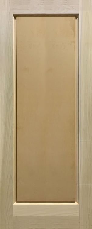 Raised 1 Panel Doors Paint Grade Poplar 1 3/4" Thick