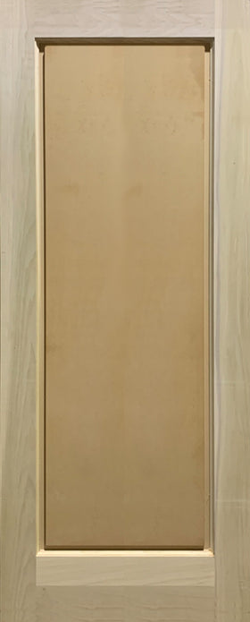 Raised 1 Panel Doors Paint Grade Poplar 1 3/4" Thick