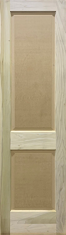 Raised 2 Panel Doors Paint Grade Poplar 1 3/4" Thick