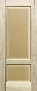 Raised 2 Panel Doors Paint Grade Poplar Wide Stiles 1 3/4" Thick