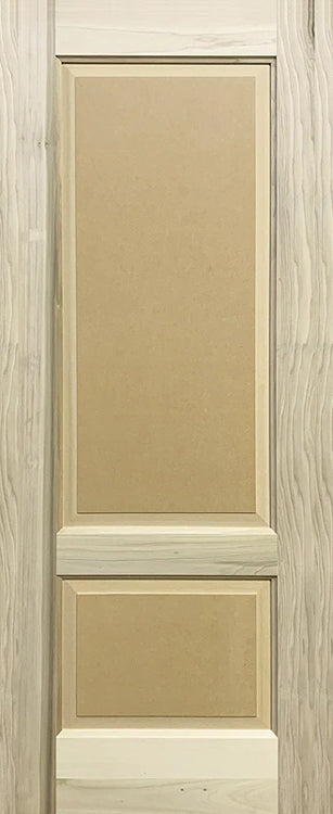 Raised 2 Panel Doors Paint Grade Poplar Wide Stiles 1 3/4