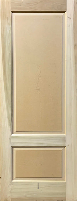 Raised 2 Panel Doors Paint Grade Poplar 1 3/4" Thick