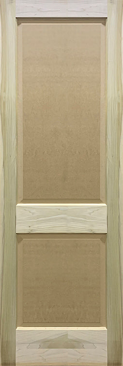 Raised 2 Panel Doors Paint Grade Poplar 1 3/4" Thick