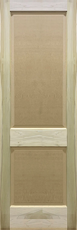 Raised 2 Panel Doors Paint Grade Poplar 1 3/4" Thick