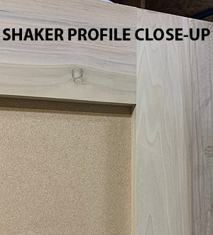 SHAKER 2 Panel Doors Paint Grade Poplar 1 3/4" Thick