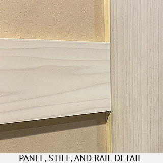 Shaker Door Custom 3-Panel Design 24" x 96" x 1 3/4" Poplar - 0