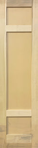 Shaker Door Custom 3-Panel Design 24" x 96" x 1 3/4" Poplar