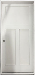 Shaker Door 3-Panel Craftsman 27¾" x 80" With Frame Right Hinge