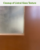 Double 4-Panel Shaker Doors Listral Glass 18" x 80"-2