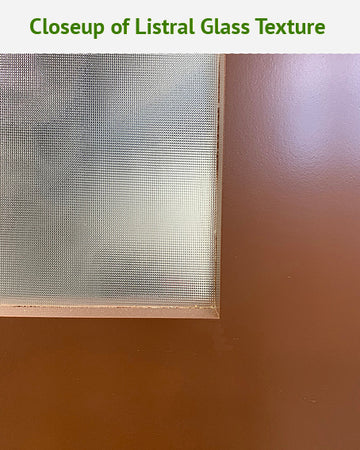 Double French 4-Panel Shaker Doors Listral Glass 18" x 80" - 0