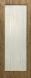Shaker Door 1-Panel-Frosted Glass, 30" x 80" Vinyl Wrapped Walnut