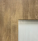 Shaker Door 1-Panel-Frosted Glass, 32" x 80" Vinyl Wrapped Walnut-2