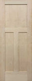 Shaker Door 3-Panel Craftsman Design Hemlock 30 x 80