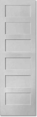 Shaker Doors 6-Panel Inline Design-96" Tall-1