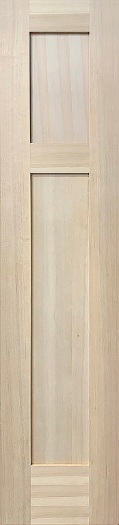 Shaker Doors 2-Panel Craftsman Stain Grade Hemlock 18" x 80"