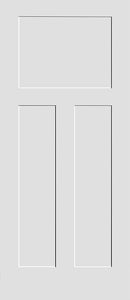 Shaker Doors Craftsman Style Primed 80" Tall-1