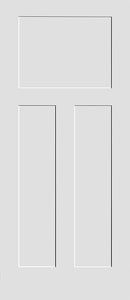 Shaker Doors Craftsman Style Primed 90" Tall-1