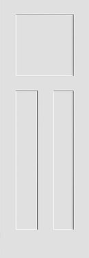 Shaker Doors Craftsman Style Primed 84" Tall-2