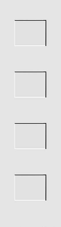 Shaker Doors 4-Panel Wide Rail Design Primed 80" Tall