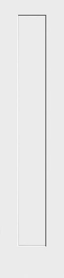 Shaker Doors 1 Panel Primed 96" Tall-3
