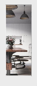 Shaker Doors 1-Panel CLEAR GLASS 96" Tall 1 3/8" Thick.-1