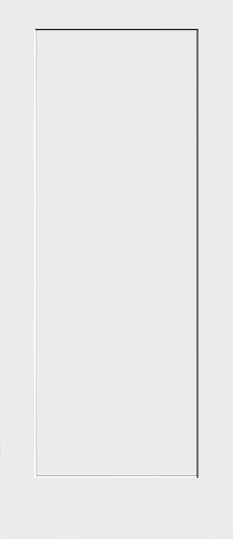 Shaker Doors 1 Panel Primed 96" Tall