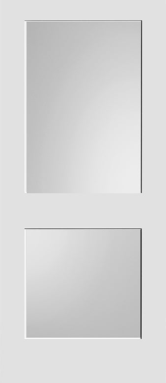 Shaker Door 2-Panel DIFFUSED GLASS 30" X 90"