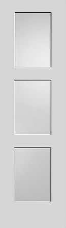 Shaker Doors 3-Panel DIFFUSED GLASS 80" Tall Minor Blemish or Repaired-3