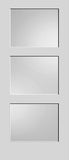 3 Panel Shaker Doors DIFFUSED GLASS 80" Tall