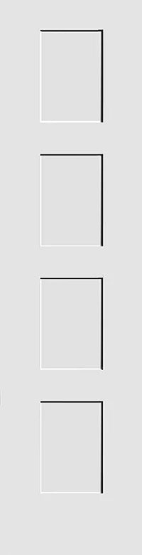 SHAKER DOORS 4-PANEL-MINOR BLEMISH OR REPAIRED 90" Tall