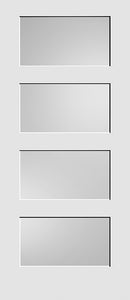 4 Panel Shaker Doors DIFFUSED LAMINATED GLASS 80" Tall.-1