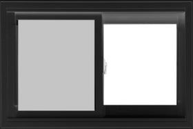 SIDE SLIDING WINDOWS-BLACK EXTERIOR