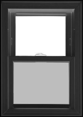 STANDARD SINGLE HUNG WINDOWS-BLACK EXTERIOR