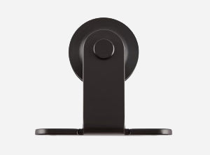 Top Mount Barn Door Hardware Kit-Matte Black