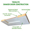 Shaker Doors 5 Panel Primed 84" Tall-4