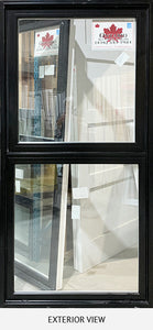 Combination Awning over Fixed Window 37¾" x 81" Black.