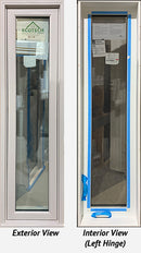 Casement Window 17 3/8" Wide x 73 1/4" Tall Triple Glazed Sandlewood.-1