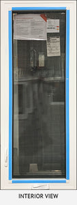 Casement Window 23" x 57 ¾" Black Exterior.