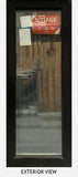Casement Window 23" x 57 ¾" Black Exterior.