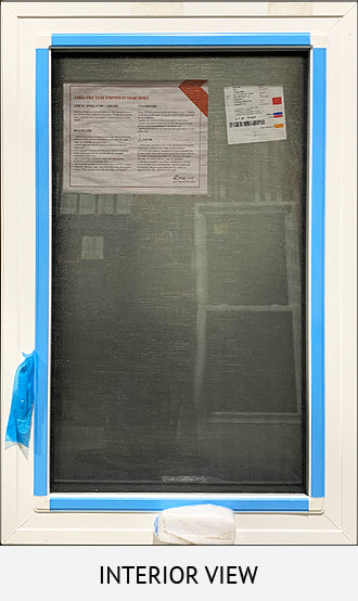 Casement Window 24" x 37 1/4" Iron Ore, Frosted Glass. - 0