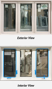 Casement Window 71 1/2" Wide x 47 1/4" Tall Triple Glazed Sandlewood.