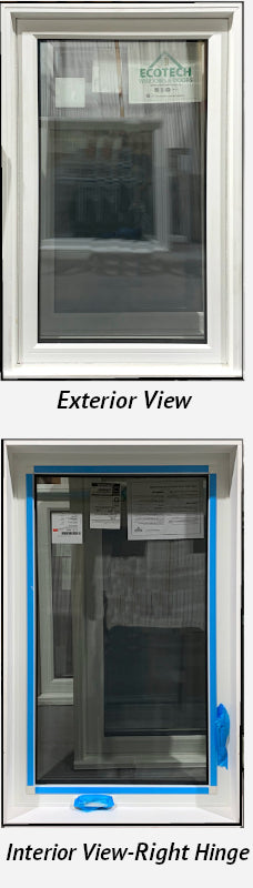 Casement Window 29 1/4" x 47 1/2" Triple Glazed.