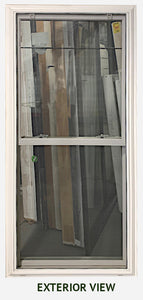 Double Hung Window 30 ½" Wide x 66" Tall - with Cottage Grill.